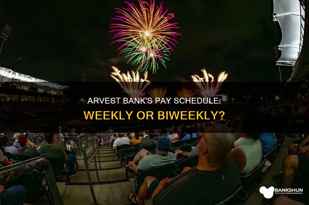 does arvest bank pay weekly or biweekly
