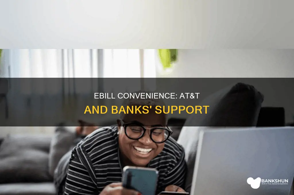 does at&t support ebills with banks