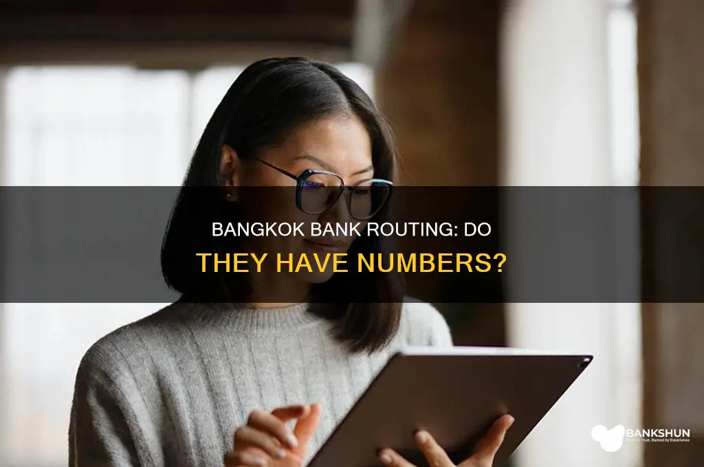 does bangkok bank have a routing num