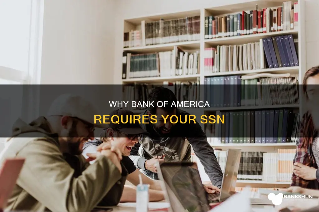 does bank of amerca need my ssn