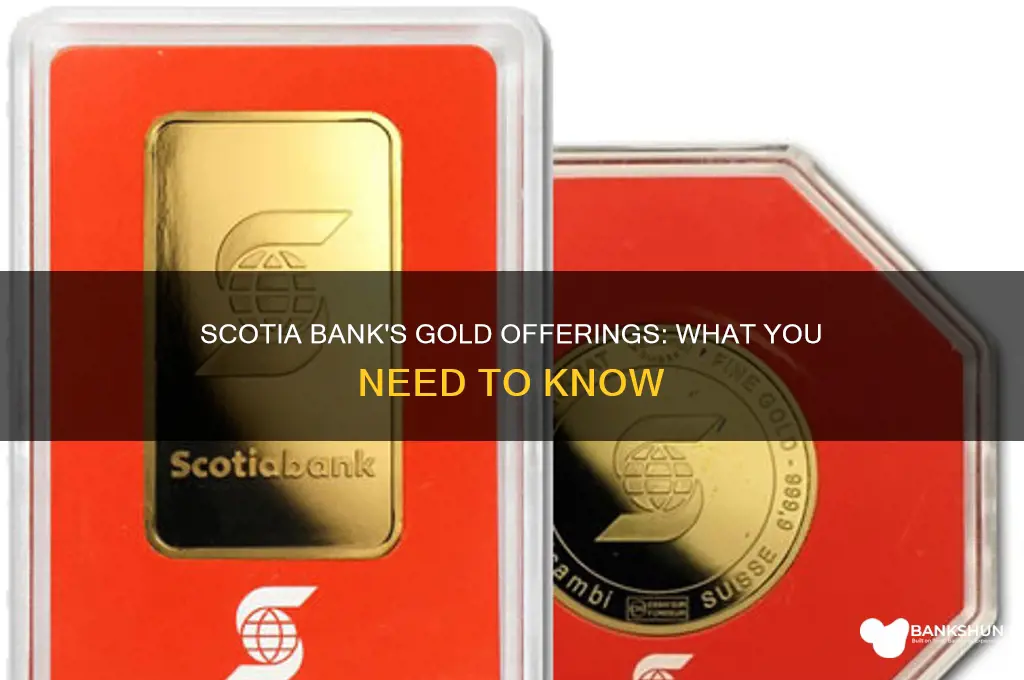 does bank of nova scotia sell gold