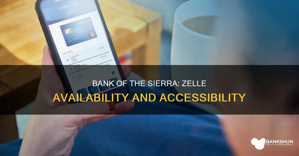 does bank of the sierra have zelle