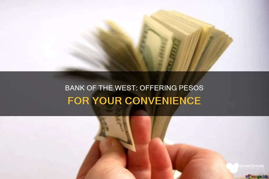 does bank of the west have pesos