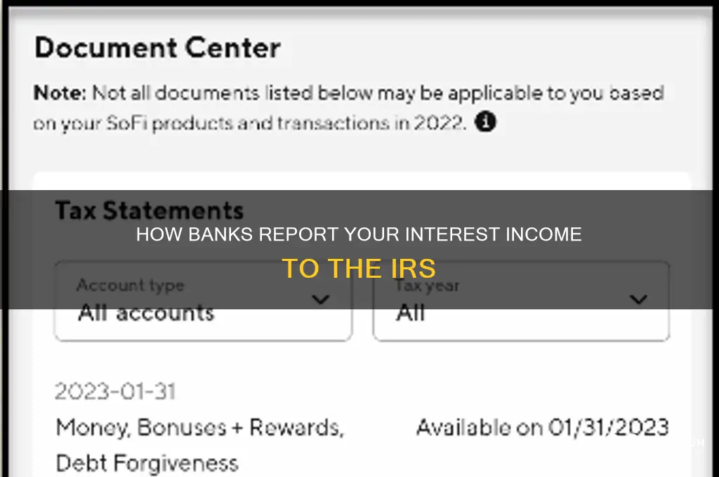 does bank send 1099 int to irs