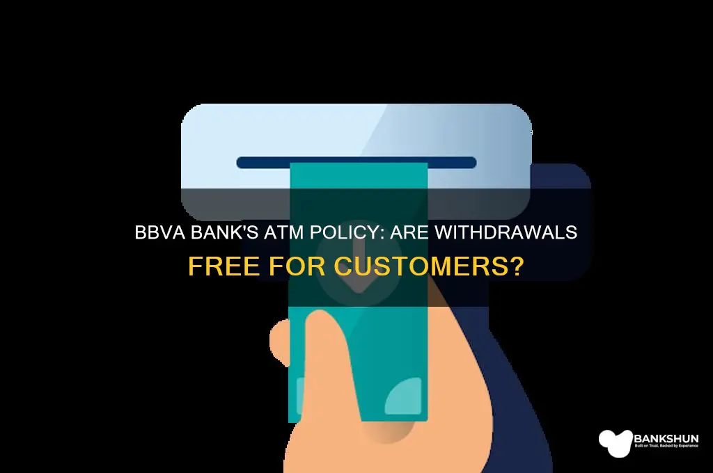 does bbva bank offer free atm usage