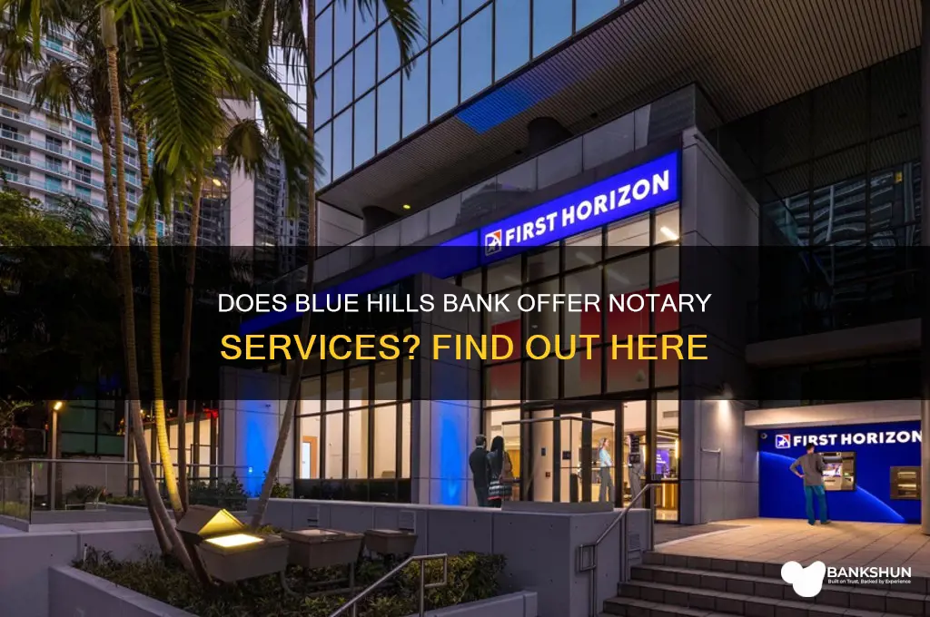 does blue hills bank have a notary