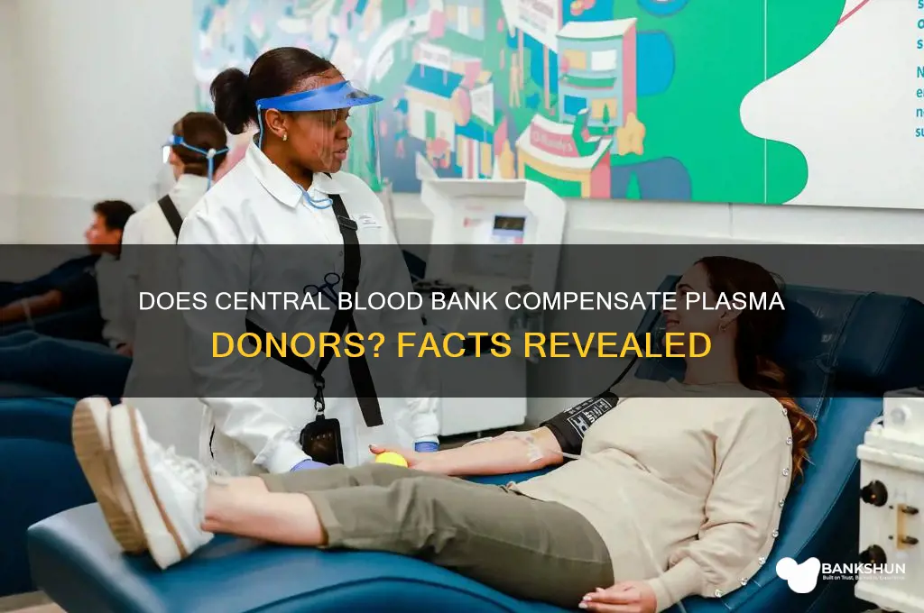 does central blood bank pay for plasma