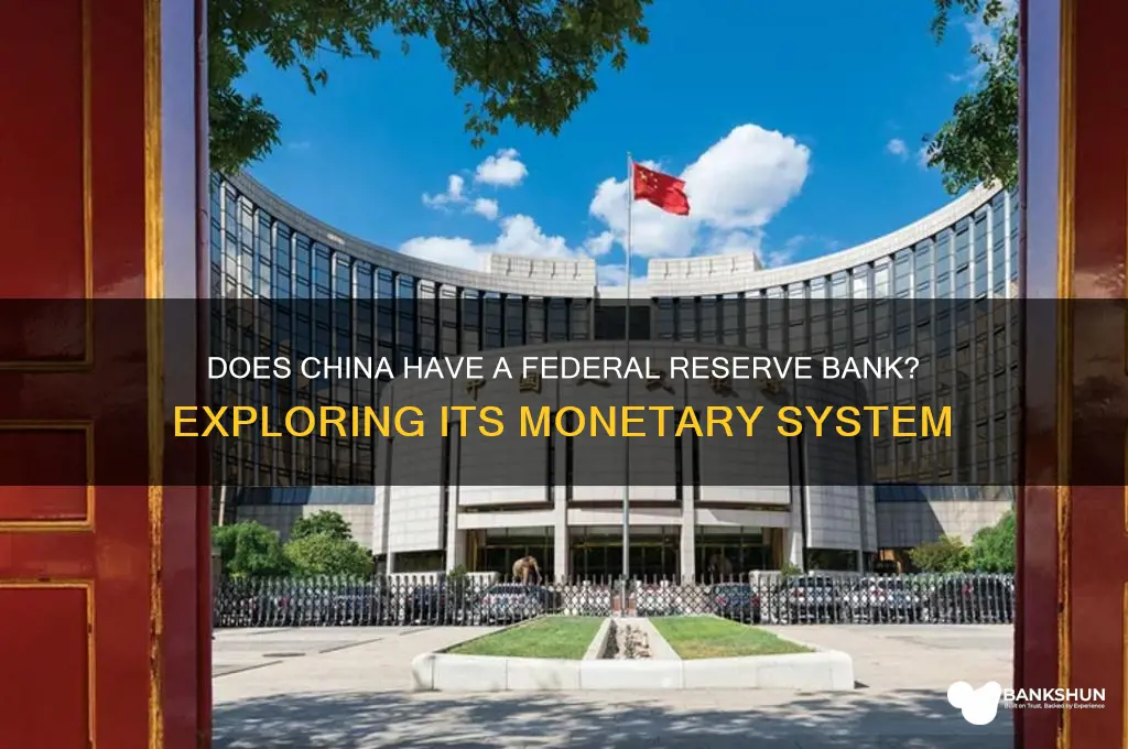 does china have a federal reserve bank