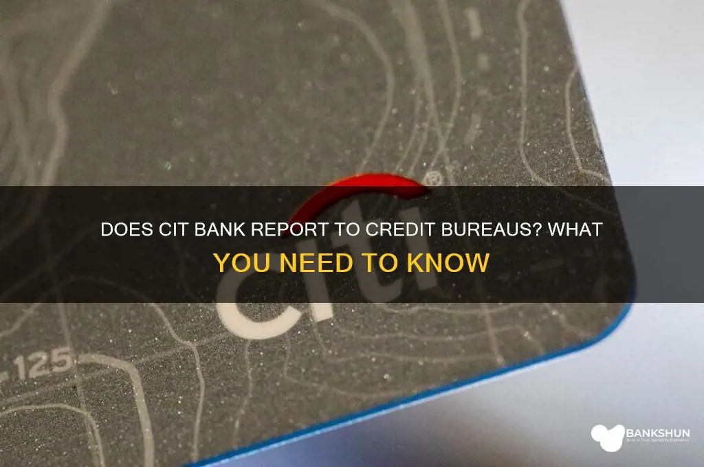 does cit bank report to crdeit bureas