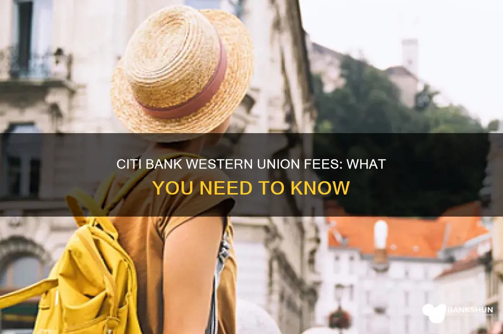 does citi bank charges for western union