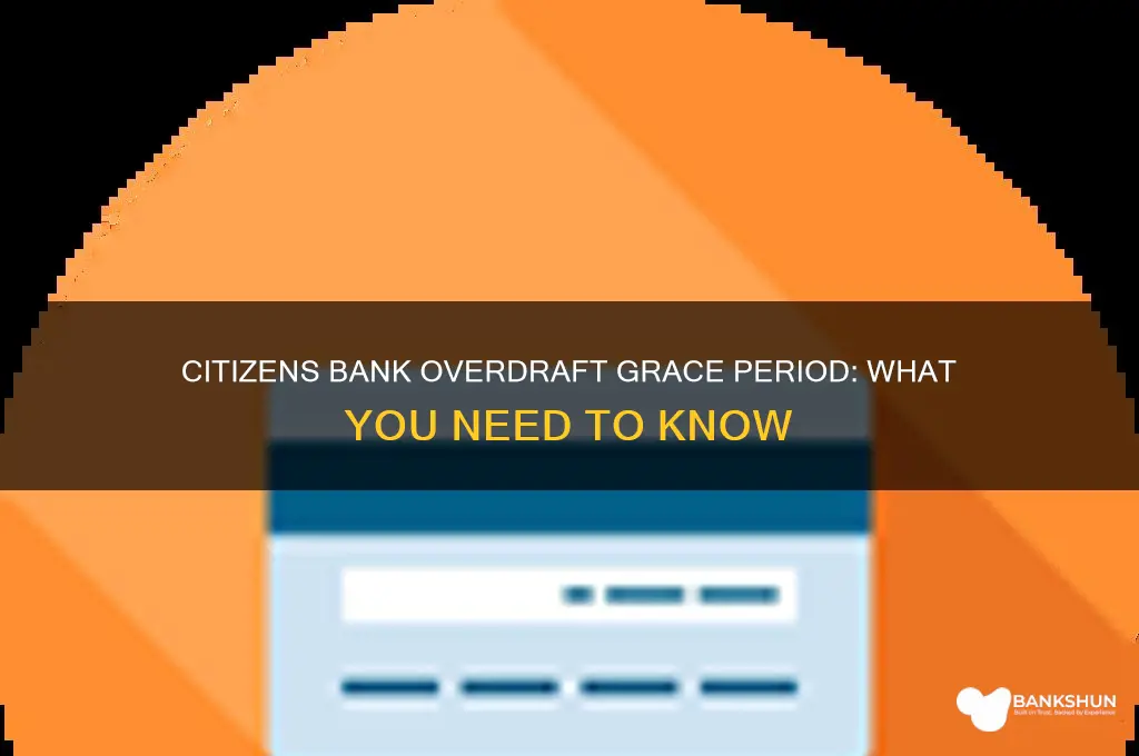 does citizens bank give grace period overdraft