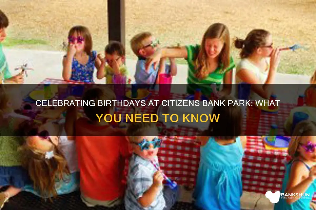 does citizens bank park do birthday parties