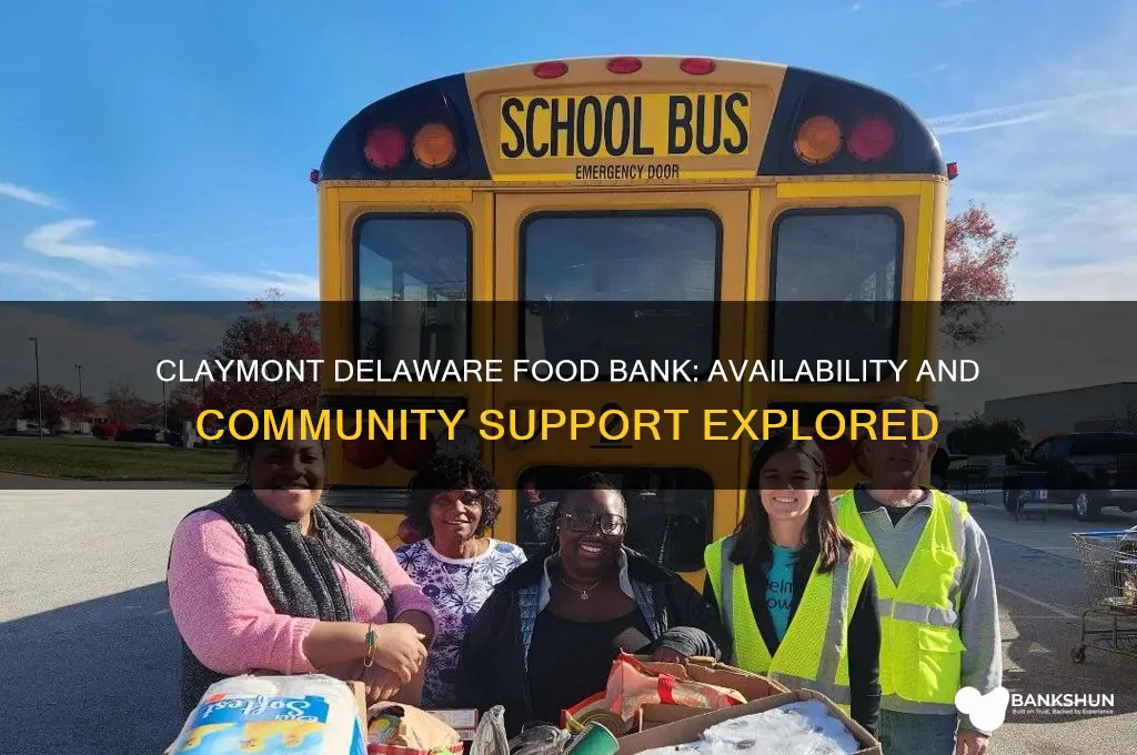 does claymont delaware have a food bank