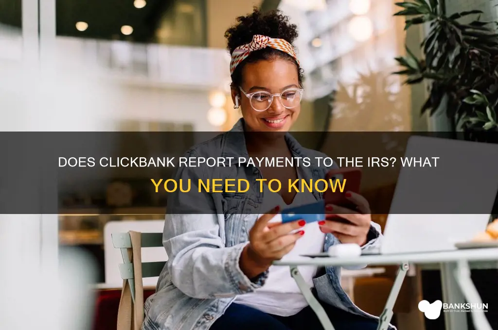does click bank reports payment to irs