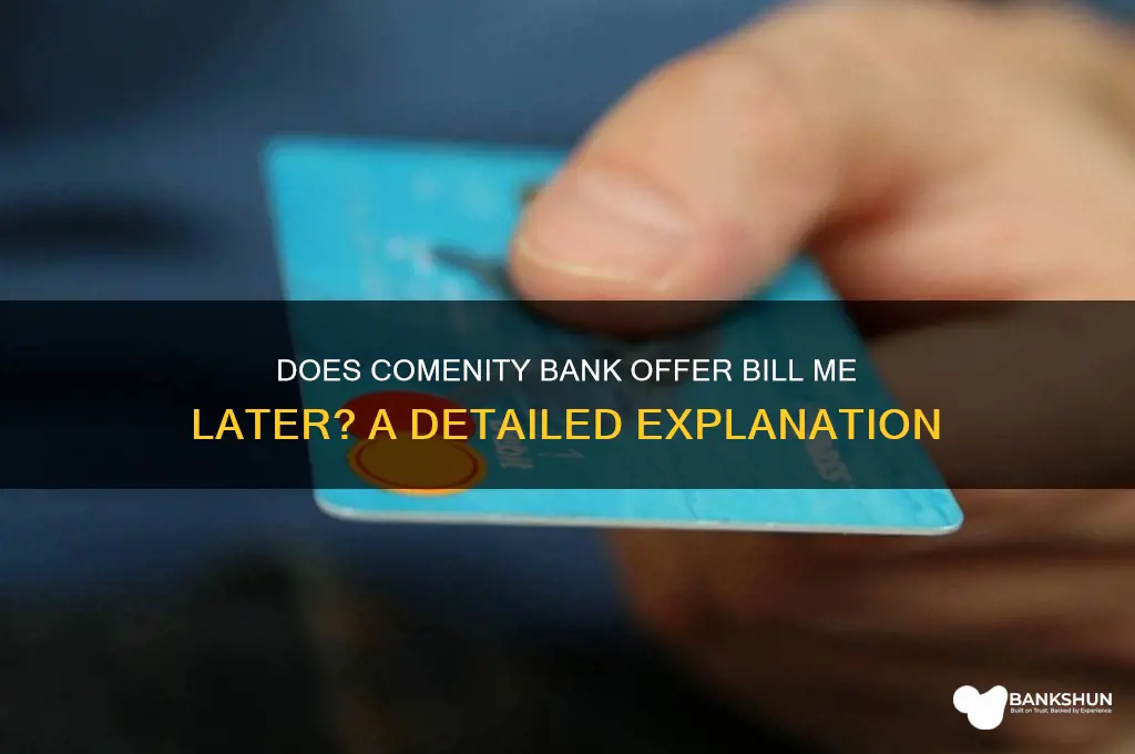does comenity bank do bill me later