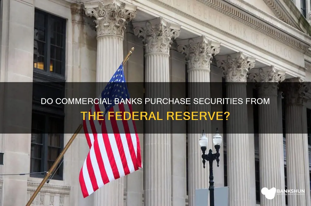 does commerical banks buy securities from fed