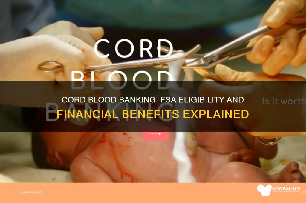 does cord blood banking qualify for fsa