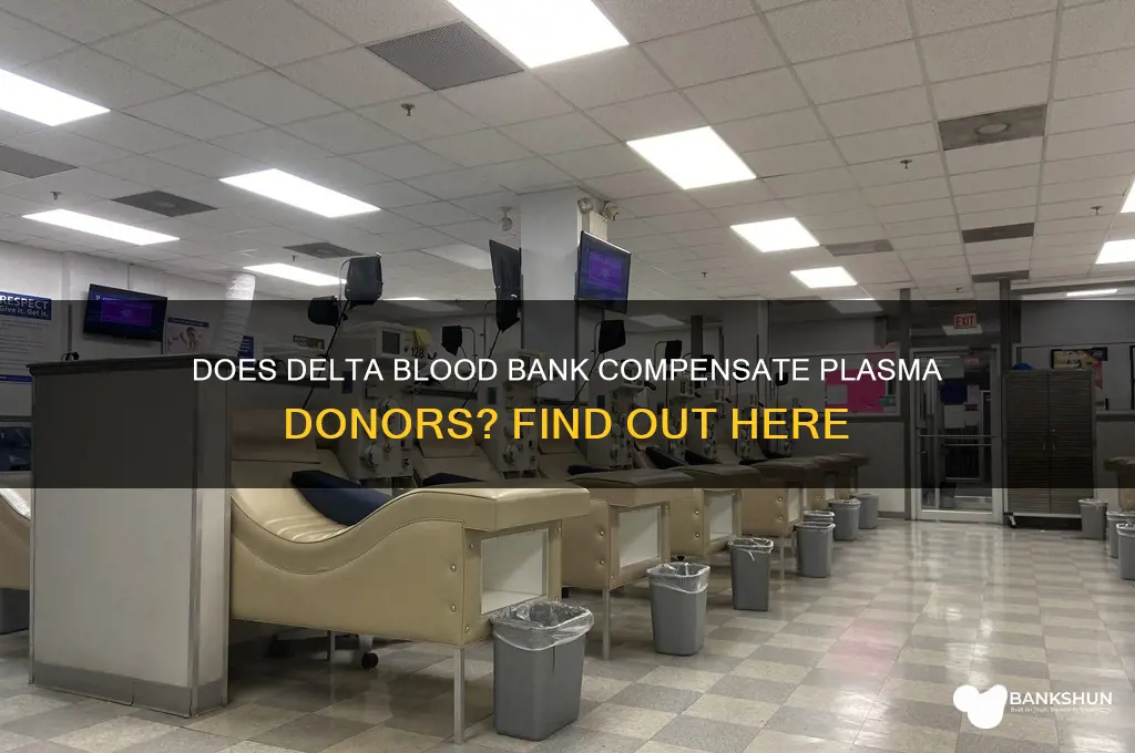 does delta blood bank pay for plasma