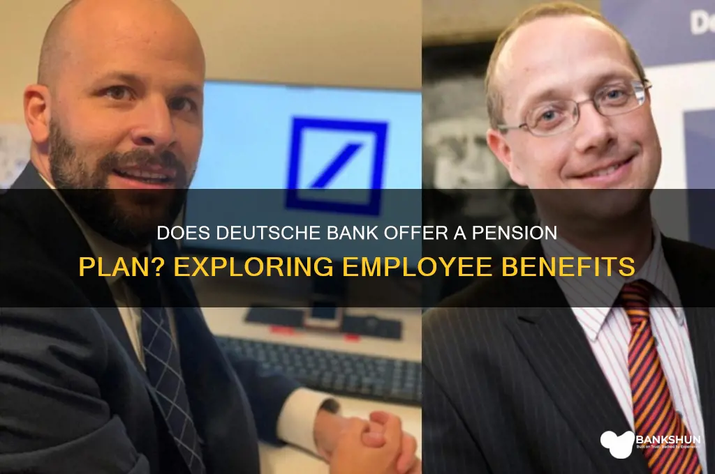 does deutsche bank have a pension plan