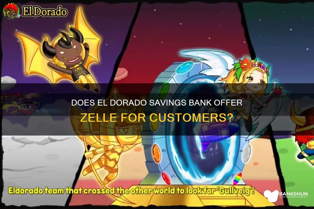 does el dorado savings bank have zelle