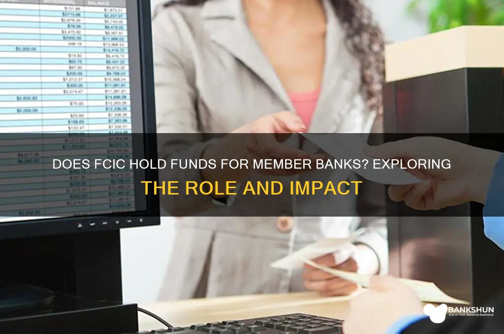 does fcic hold funds for member banks