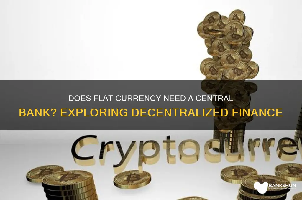 does flat currency require a central bank