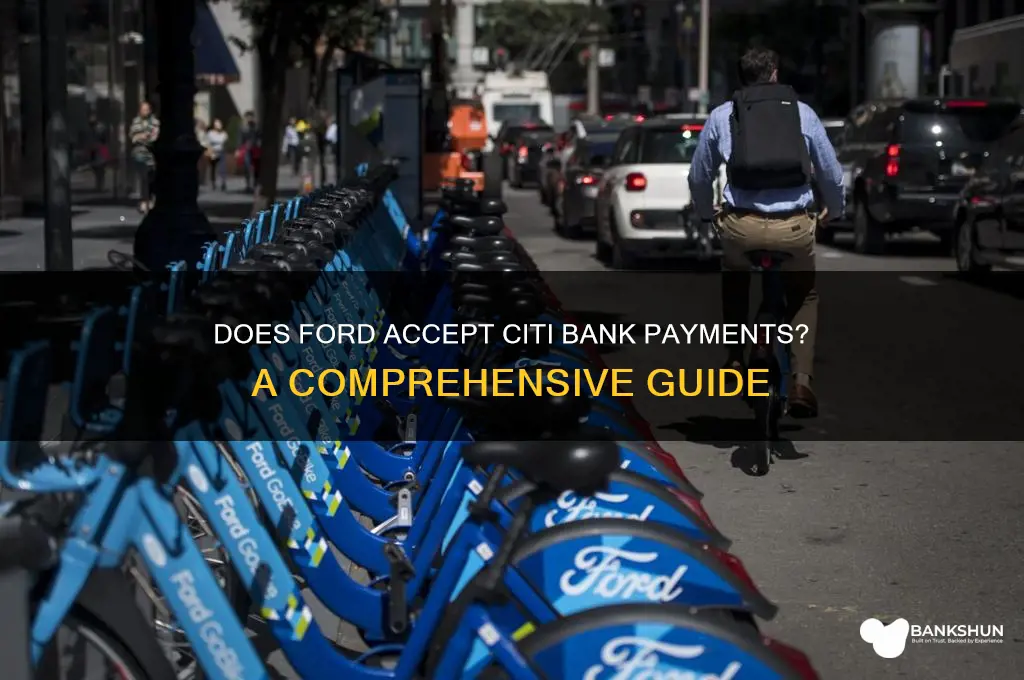 does ford accept payments from citi bank