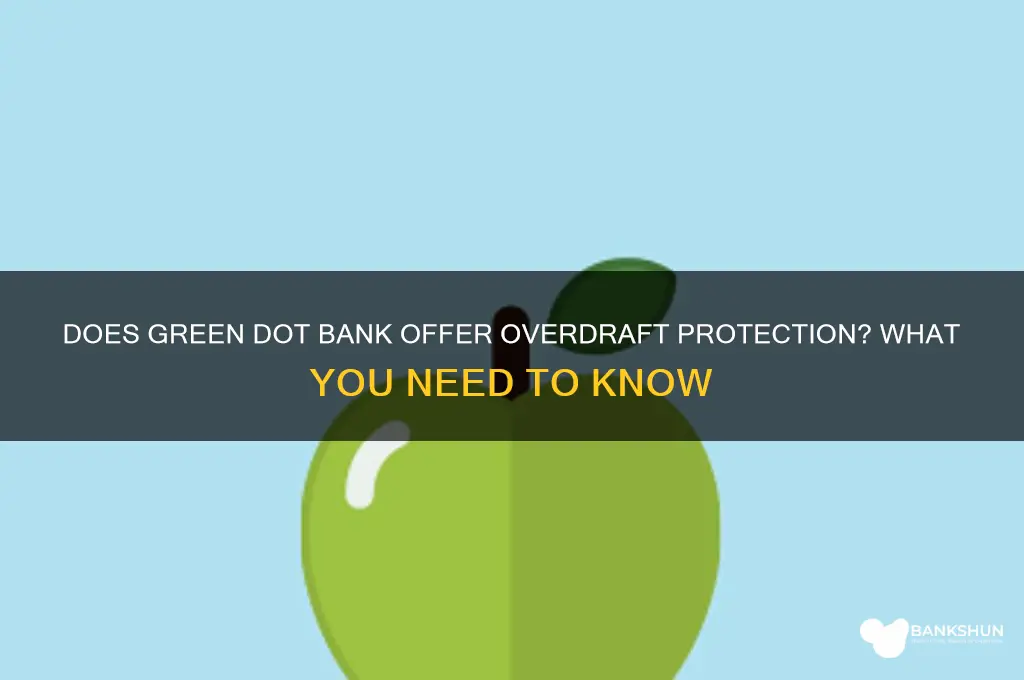does green dot bank have overdraft protection