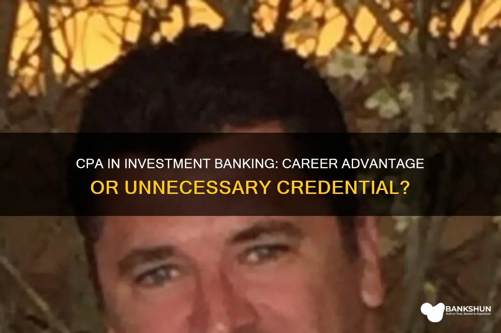 does having a cpa help i banking