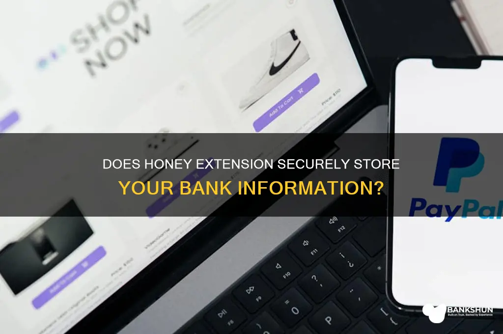 does honey extemsion save your bank info