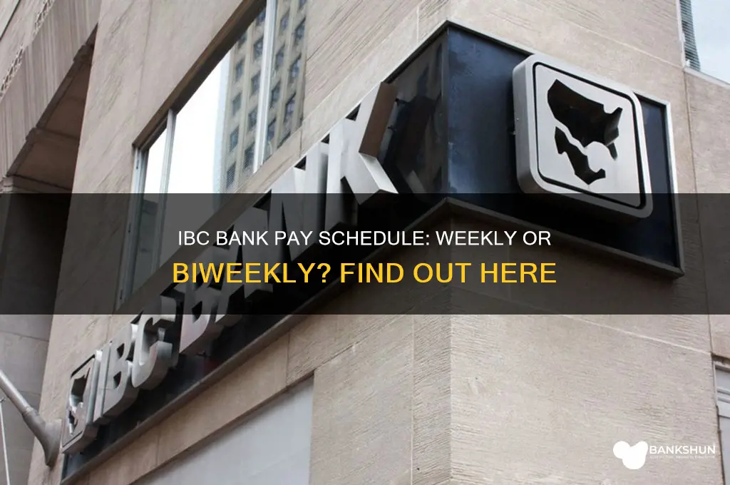 does ibc bank pay weekly or biweekly