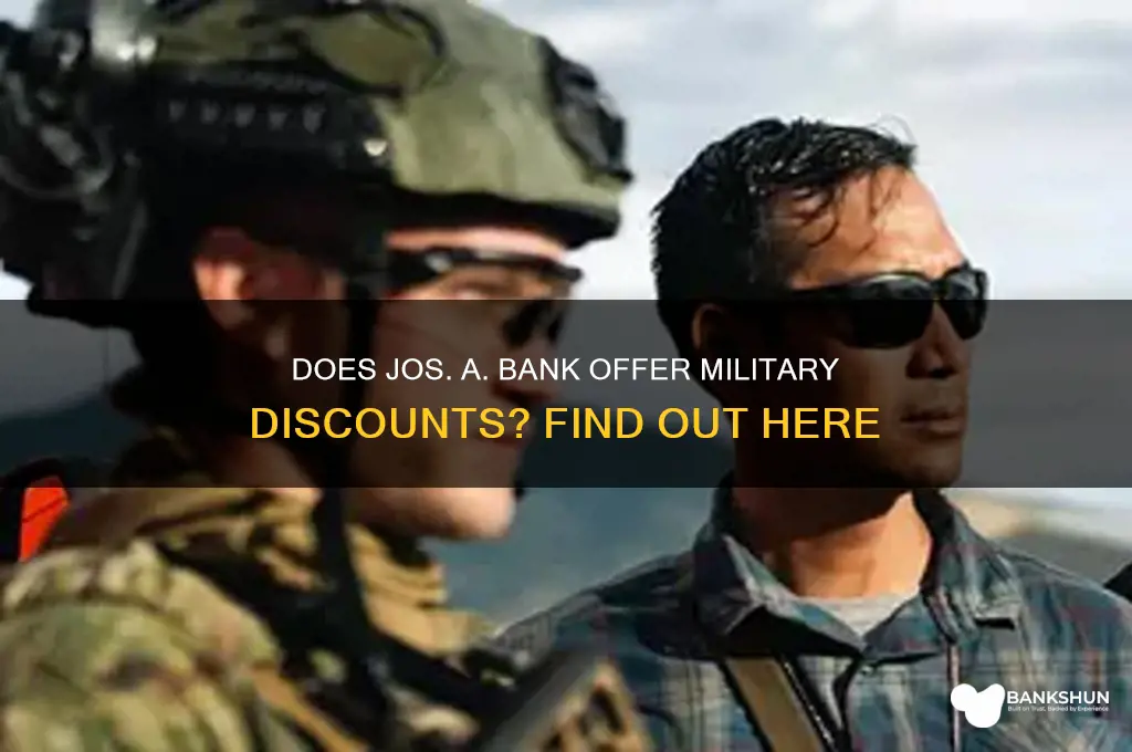 does jos a bank do military discount