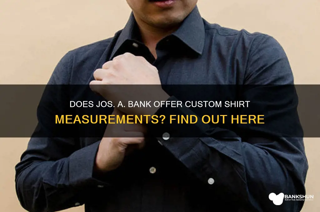 does jos a bank do shirt measurements