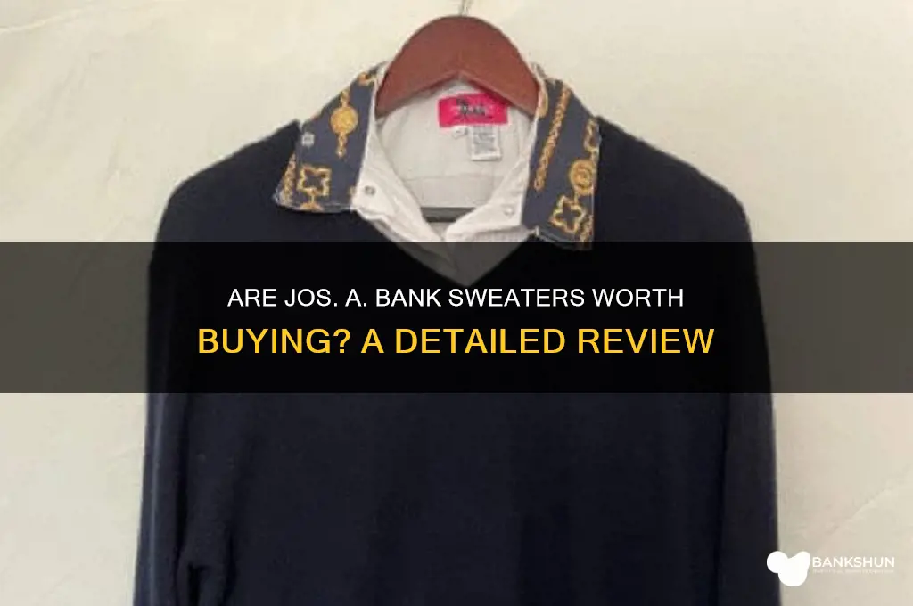 does jos a bank have good sweaters