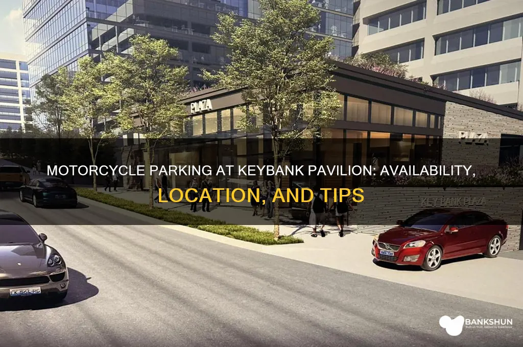 does key bank pavillion have motorcycle parking