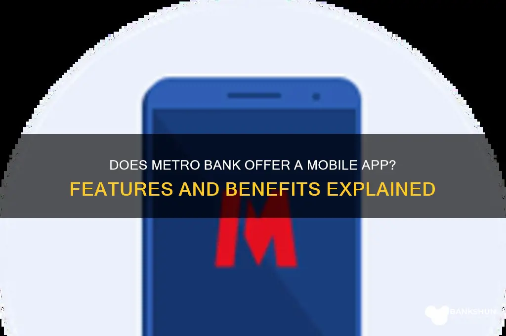 does metro bank have a mobile app