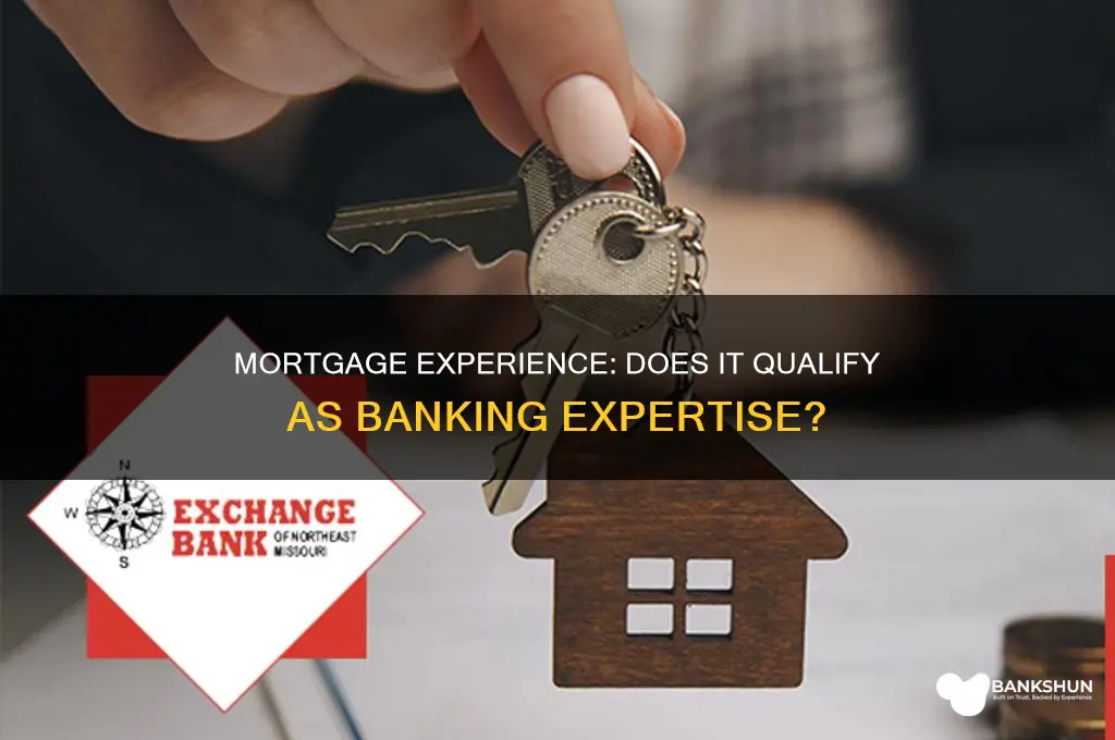 does mortgage experience count as banking experience