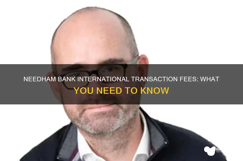 does needham bank offer international transaction fee