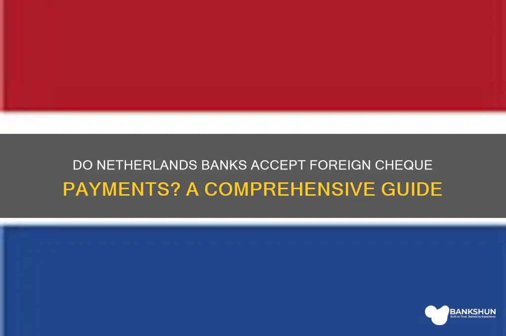 does netherlands banks accept foreign cheque payments