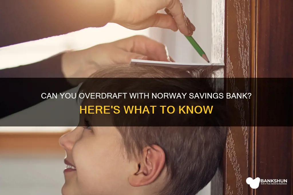 does norway savings bank let you overdraft