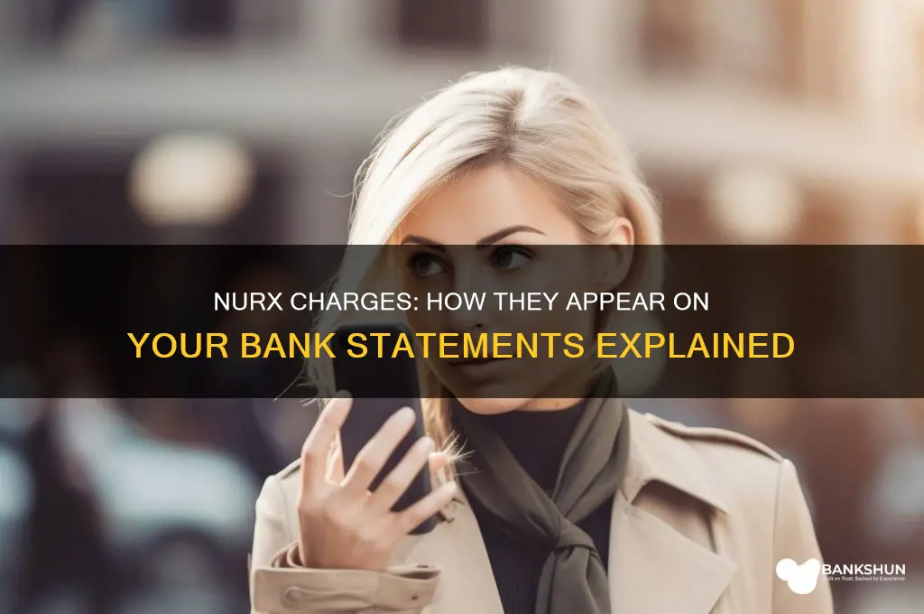 does nurx show up on bank records