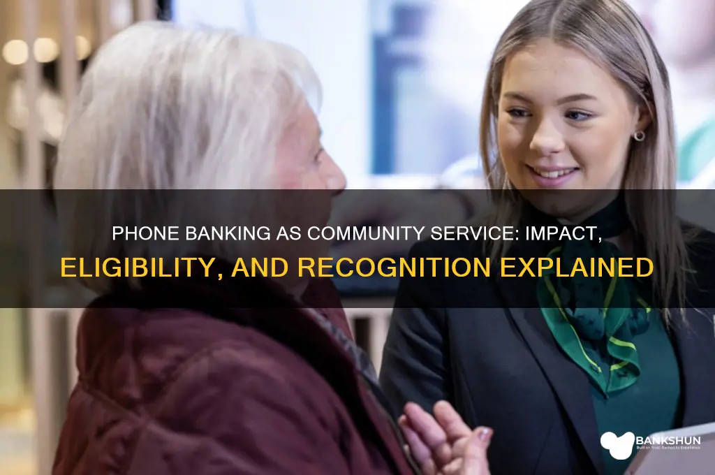 does phone banking count as community service