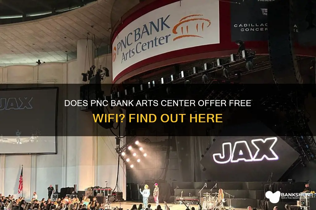 does pnc bank arts center have wifi