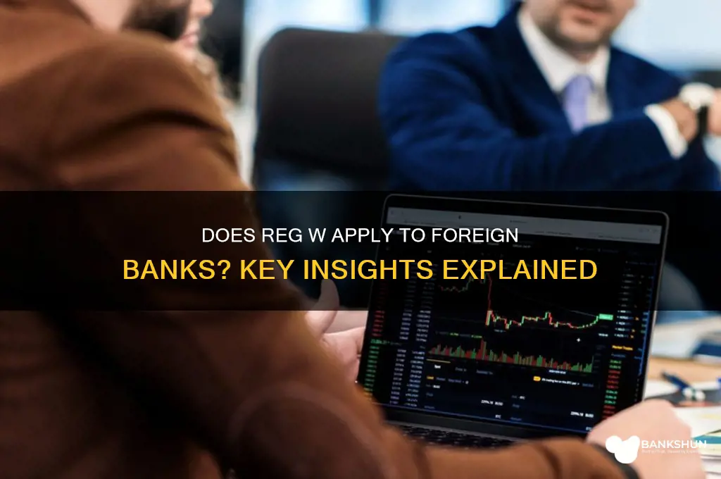 does reg w apply to foreign banks