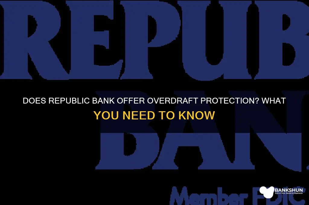 does republic bank allow for overdraft protection