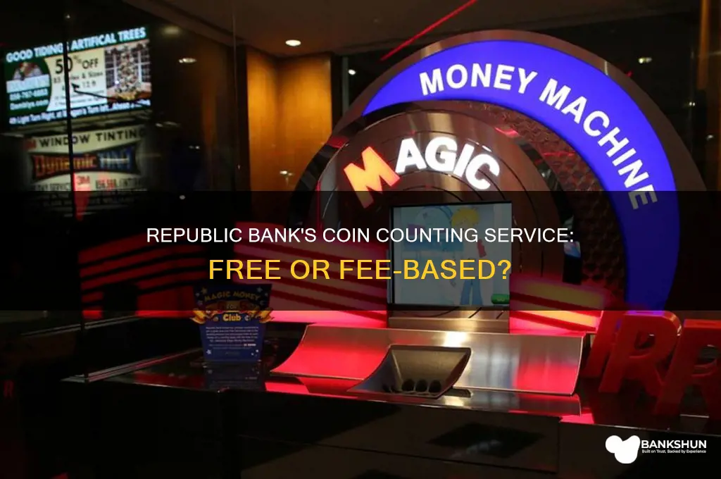 does republic bank have free coin counting