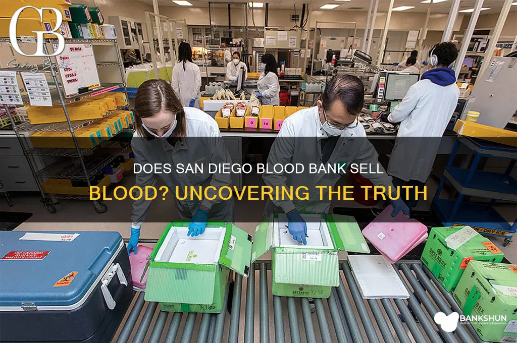 does san diego blood bank sell blood