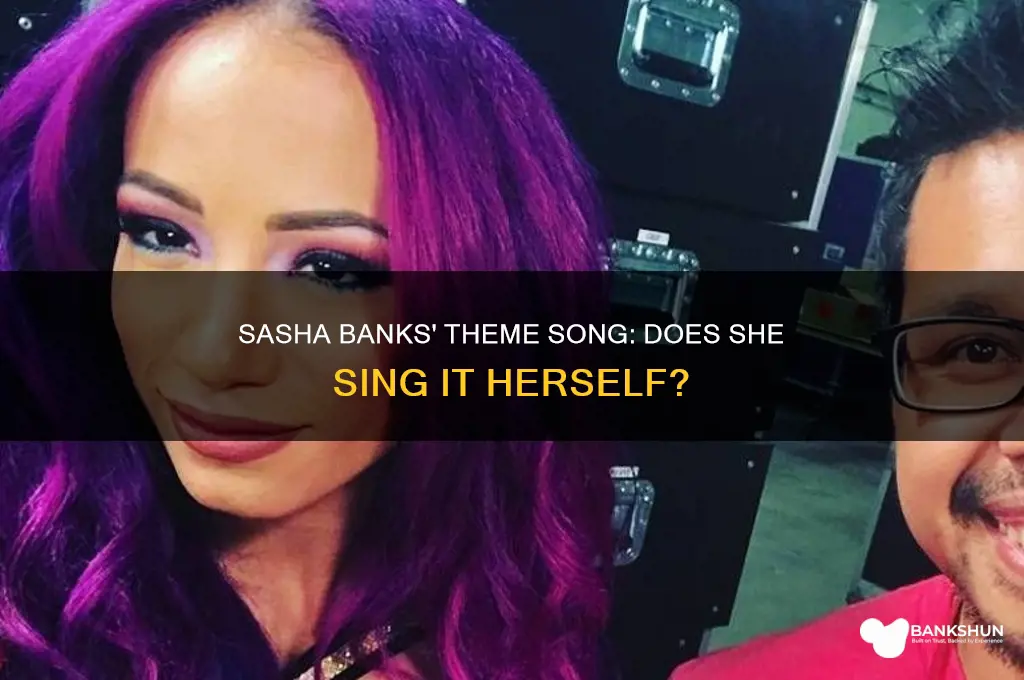 does sasha banks sing her theme song