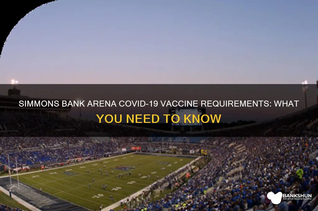 does simmons bank arena require covid vaccine