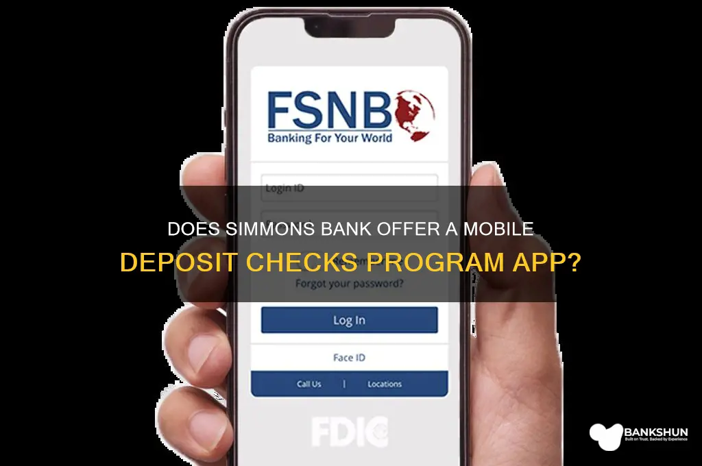 does simmons bank has depositchecks prgram app